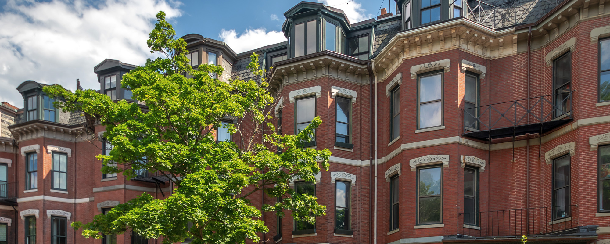 luxury rowhouses in the south end of boston