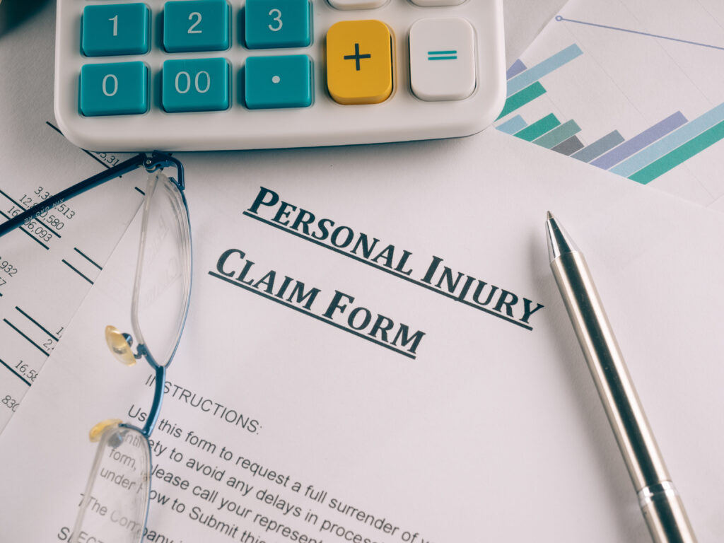 personal injury claim form