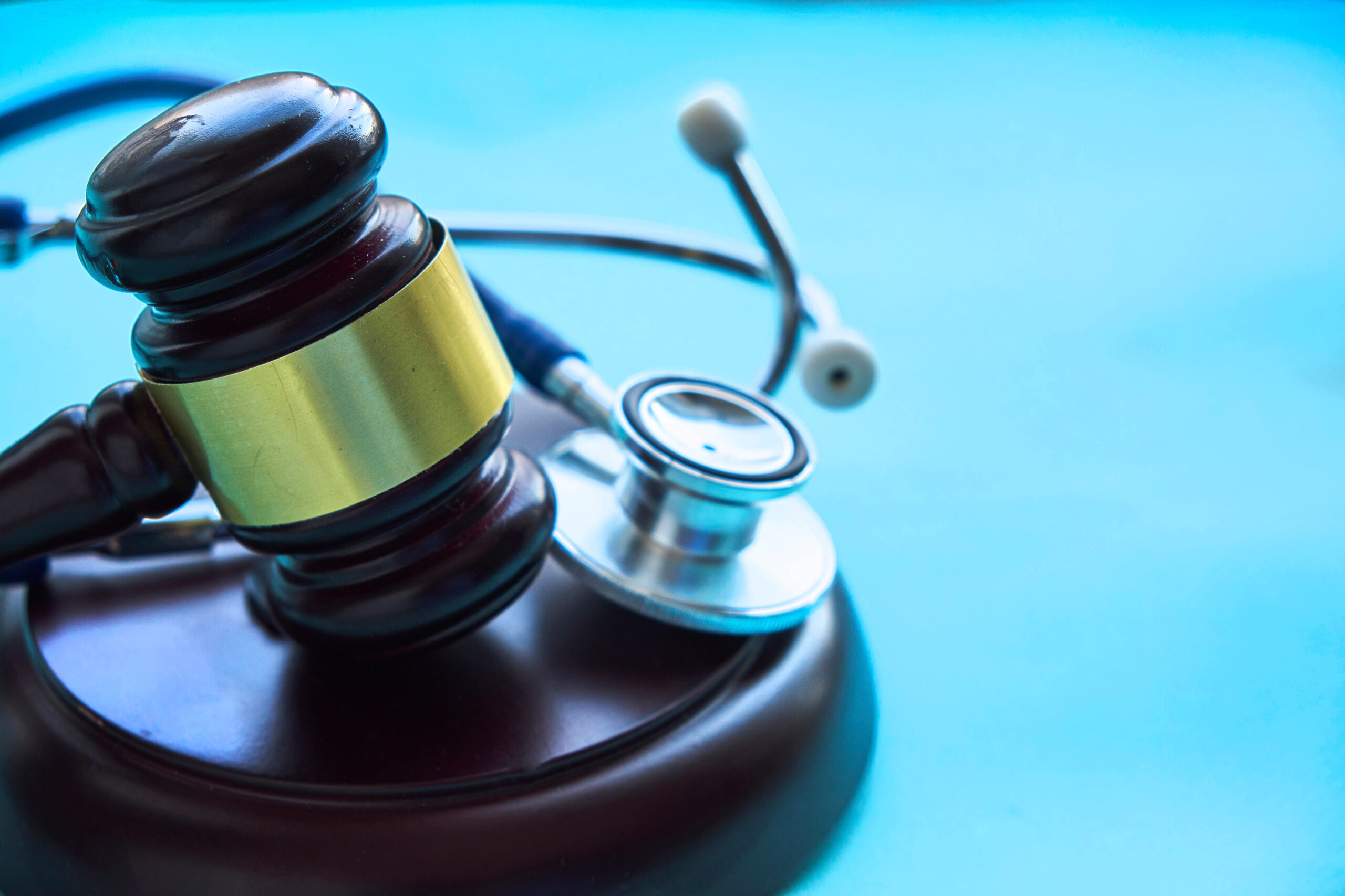 Gavel and stethoscope